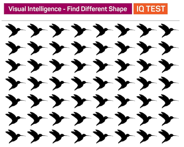 Find different shape Visual intelligence questions