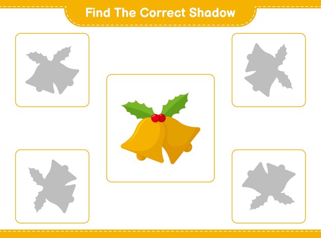 Trova e abbina l'ombra corretta della campana di natale