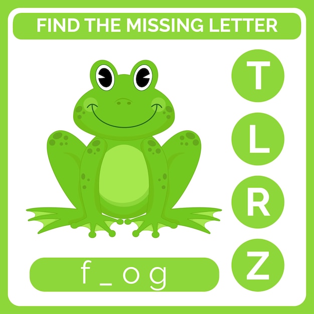 Find the missing letter worksheet