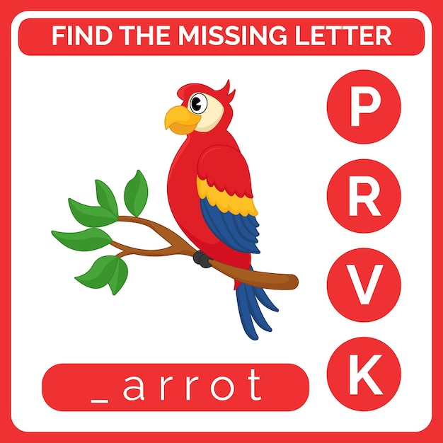 Find the missing letter worksheet