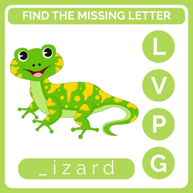 Find the missing letter worksheet