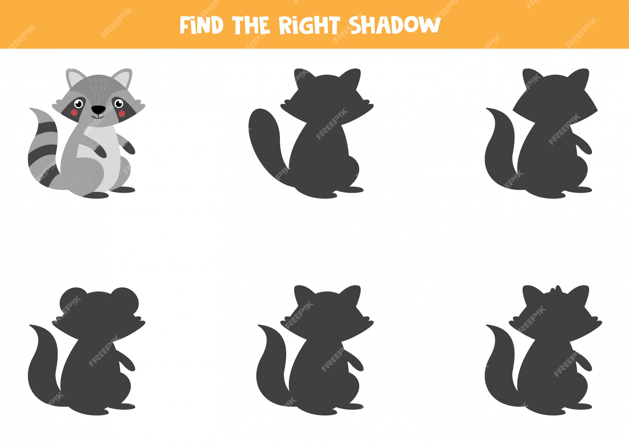 Find The Right Shadow Of Mouse Educational Game For Kids Stock Illustration  - Download Image Now - iStock