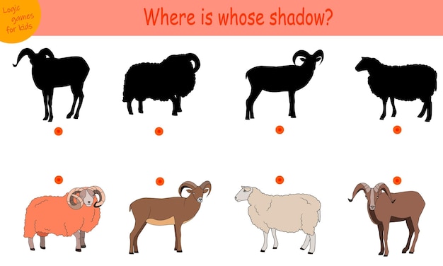 Find the right shadow sheep ram mountain goat