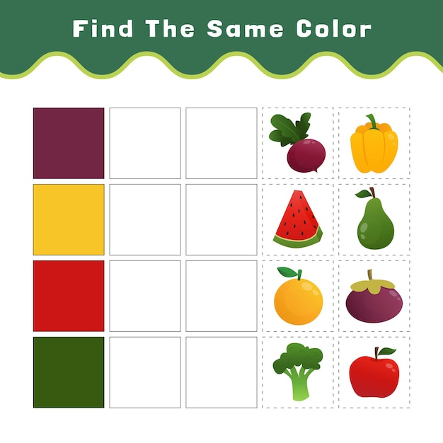 Find the same color worksheet