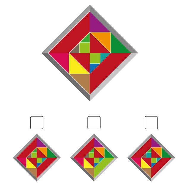 Find the same shape geometric puzzle