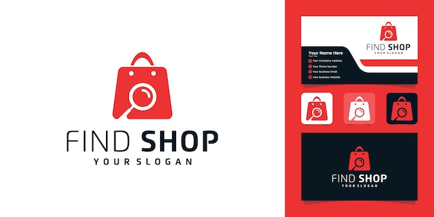 Find shop logo template and business cards