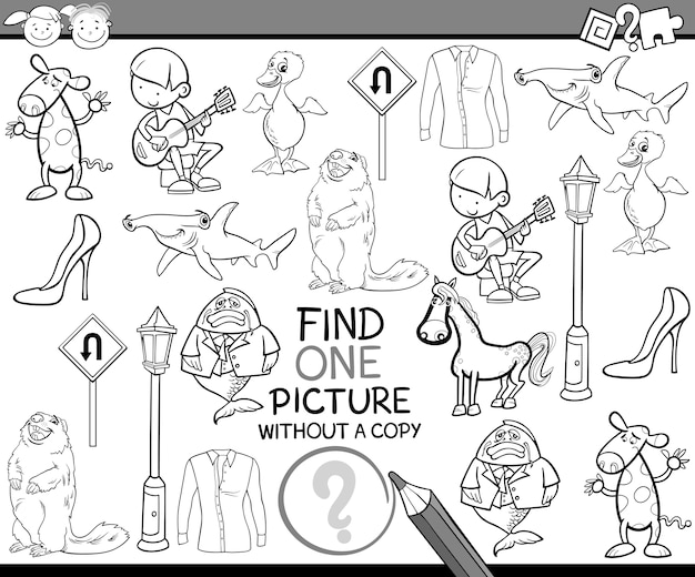 find single picture game cartoon