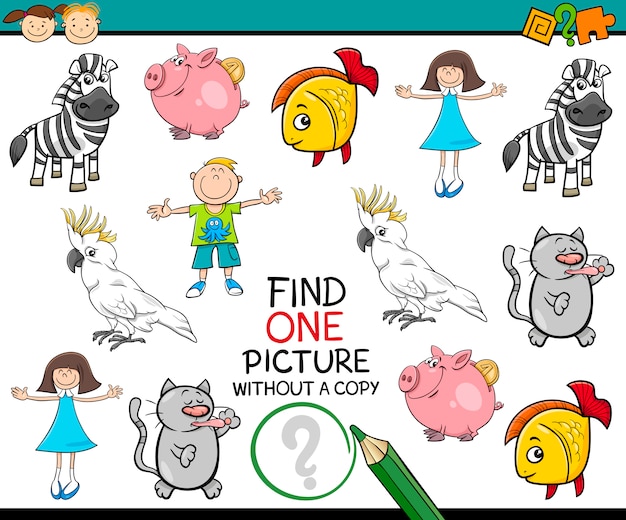 find single picture preschool game