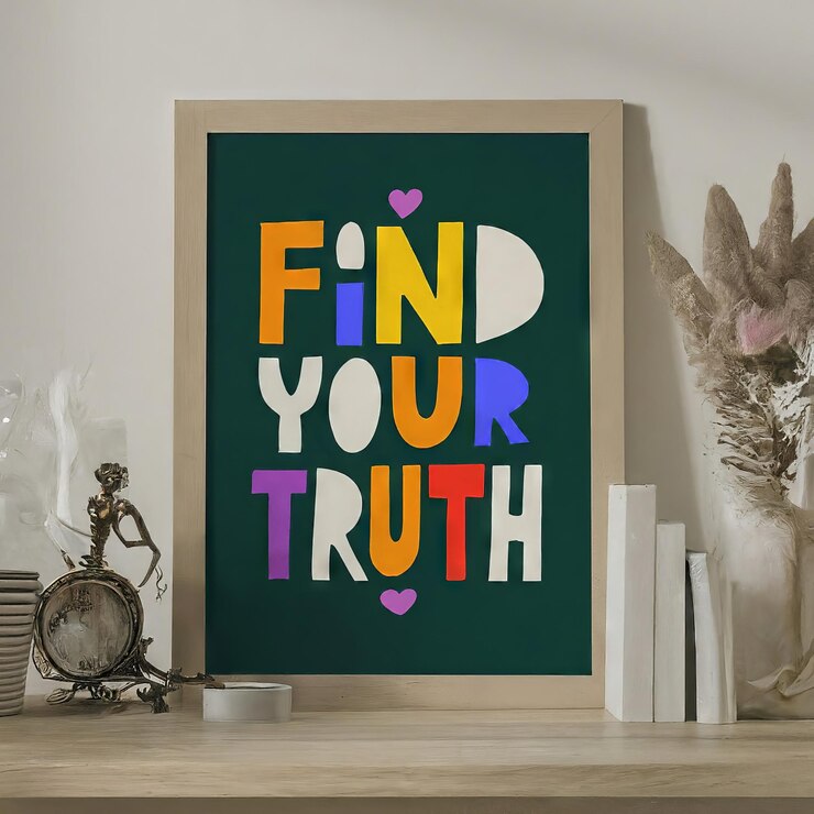 Vector find your love motivational quote find your love motivational quote
