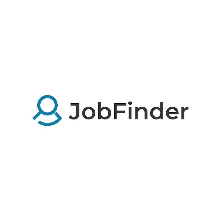 Vector finding job logo design iconic