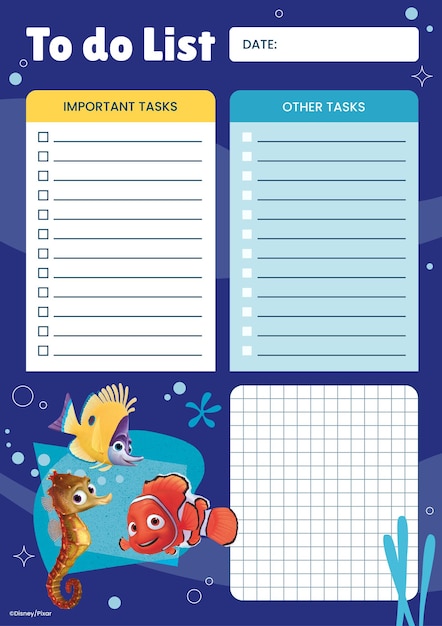 Finding Nemo List