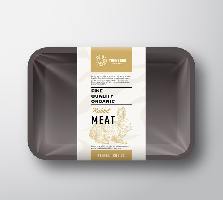 Vector fine quality meat container