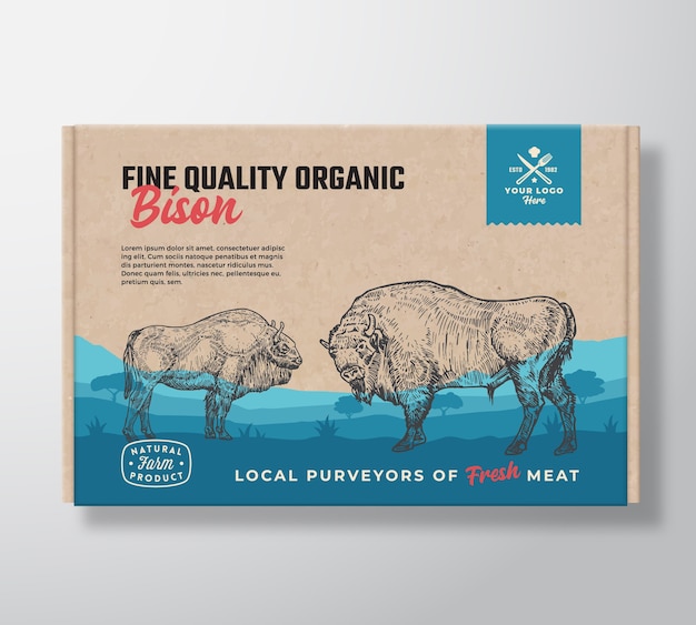 Fine quality organic bison.