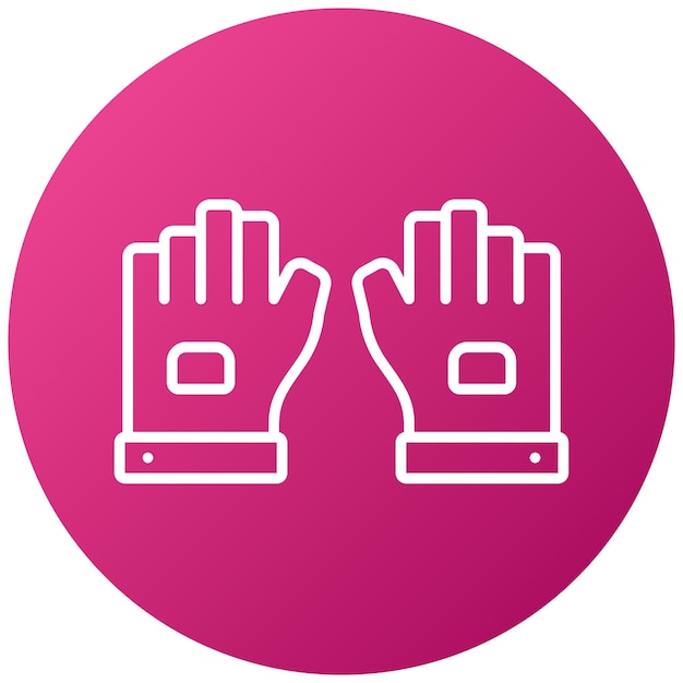 Fingerless Gloves Icon Style