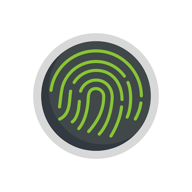 Vector fingerprint icon flat illustration of fingerprint vector icon for web design