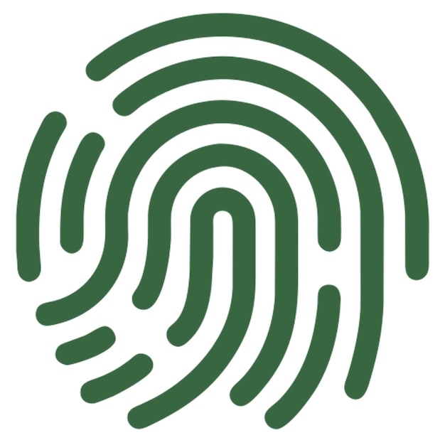 Vector fingerprint icon