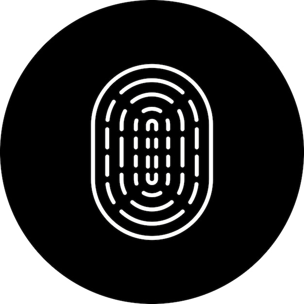 Vector fingerprint icon