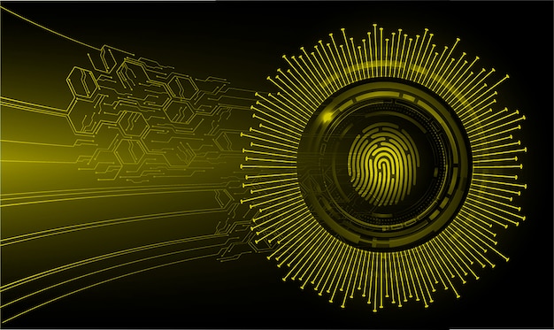 지문 네트워크 사이버 보안 배경입니다.