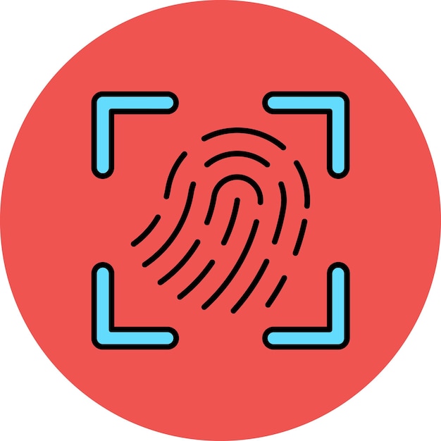 Fingerprint Scan Icon