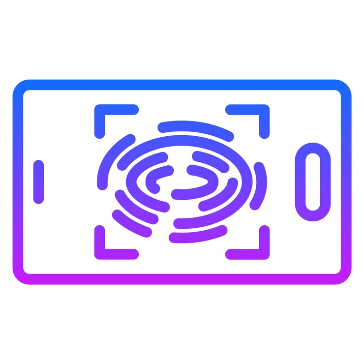 Vector fingerprint scan vector icons