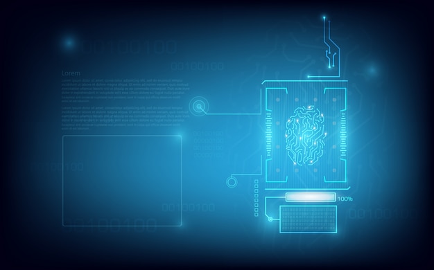 Fingerprint Scanning Technology background