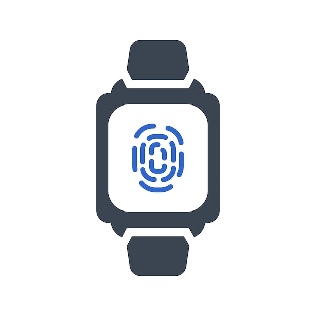 Fingerprint smart watch icon