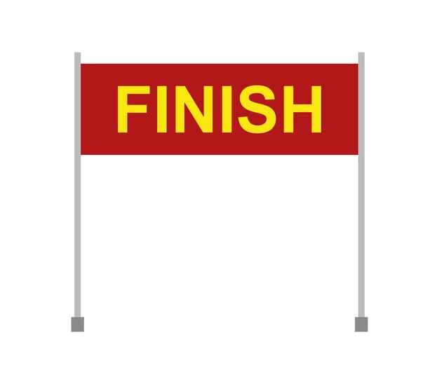 Finish banner