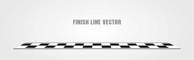 Finish line on ground graphic element vector