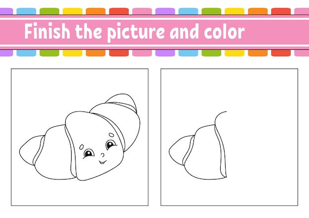 Finish the picture and color Activity worksheet