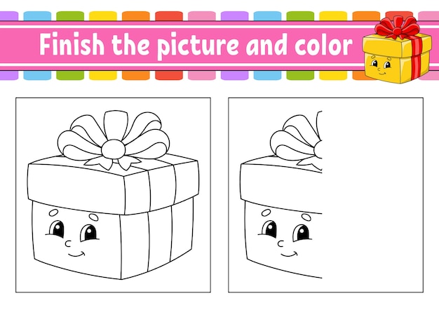 Finish the picture and color illustration