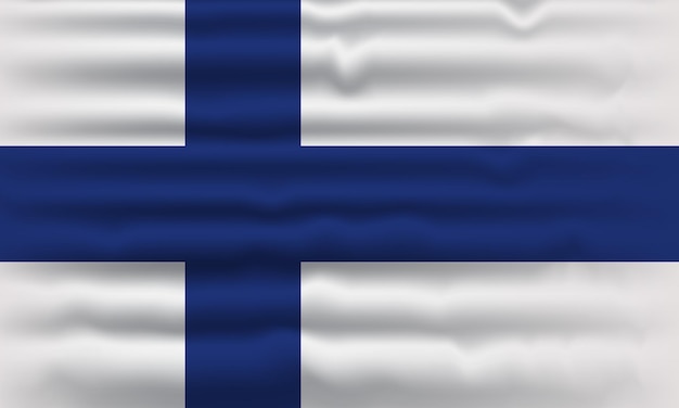 Vettore finlandia flag design bandiera della finlandia