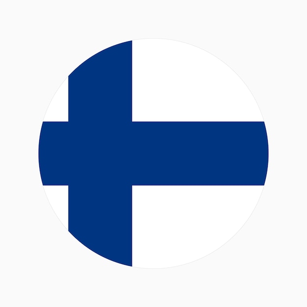 Finland flag simple illustration for independence day or election