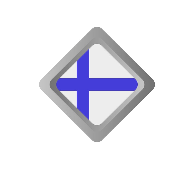 Вектор Флаг финляндии