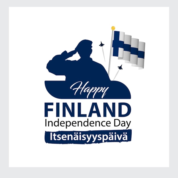 Vettore festa dell'indipendenza della finlandia