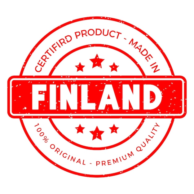 Vector finland land rubberstempel