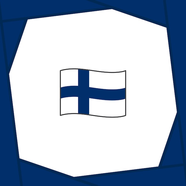 Finland Vlag Abstracte Achtergrond Ontwerpsjabloon Finland Onafhankelijkheidsdag Banner Social Media Post Finland Banner