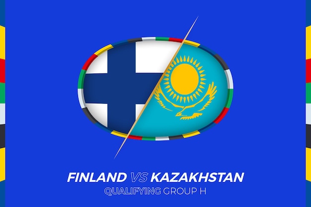 Finland vs kazakhstan icon for european football tournament qualification group h