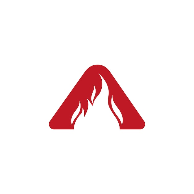 Шаблон логотипа fire a