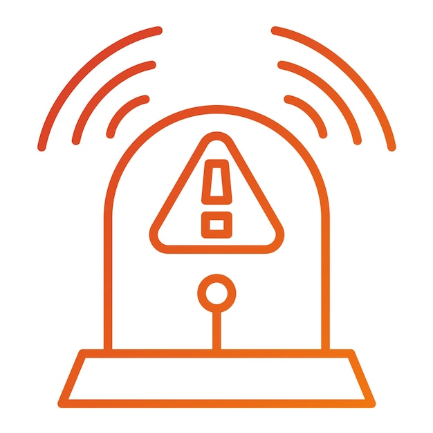 fire alarm icon style