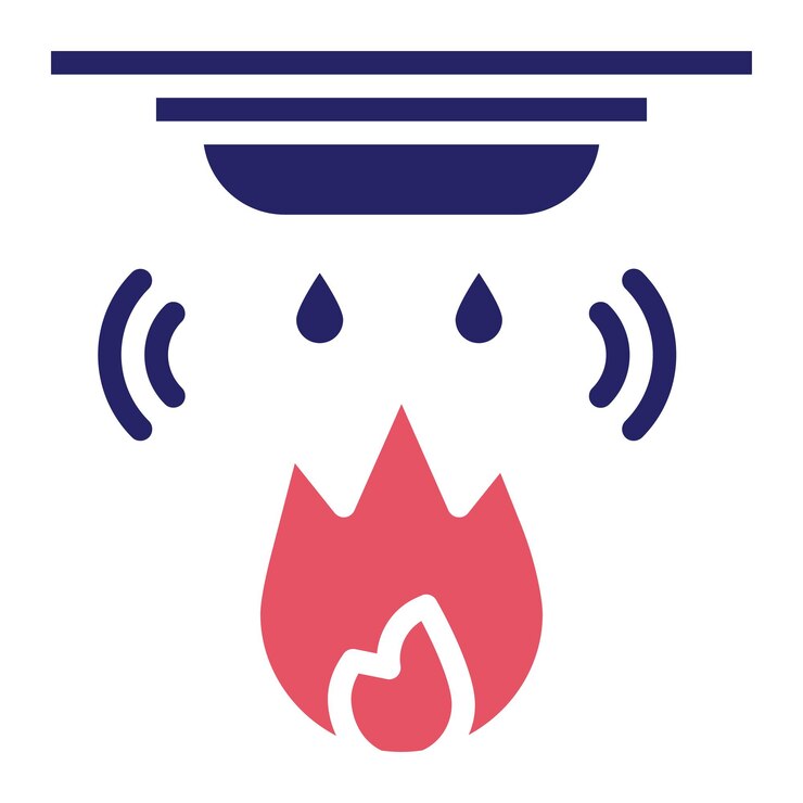 Vector fire alarm vector icon illustration of firefighter iconset