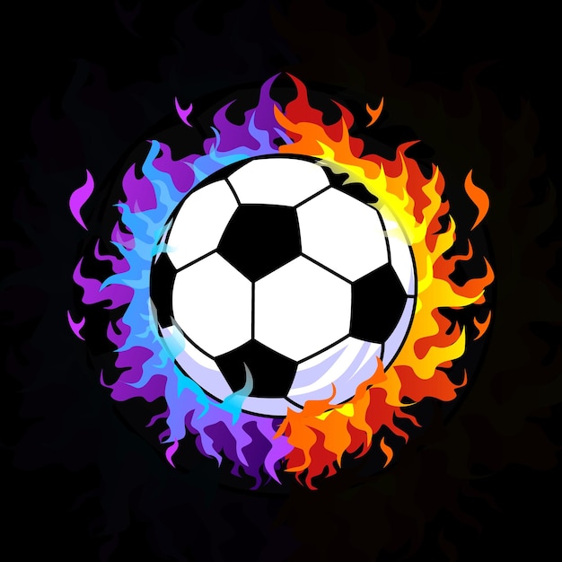 Vector fire ball vector colorful