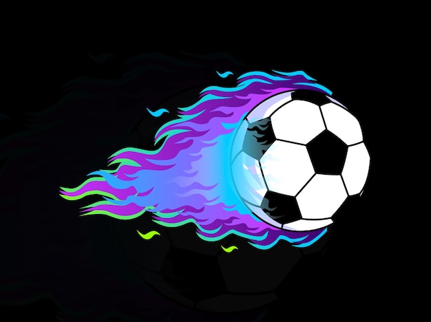 Fire ball vector colorful