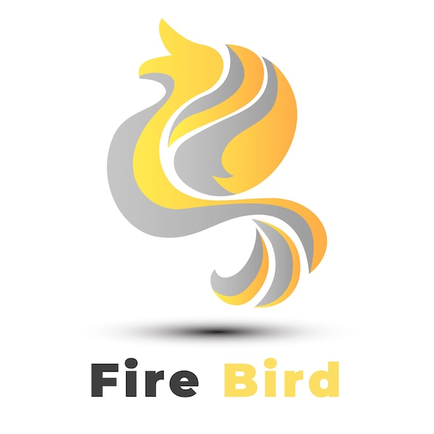 Fire bird logo template