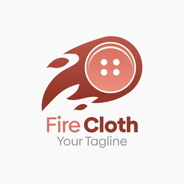 Шаблон дизайна логотипа Fire Cloth Хорош для бизнеса, агентства, сообщества и организации