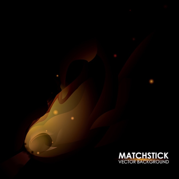 fire design over black background vector illustration 