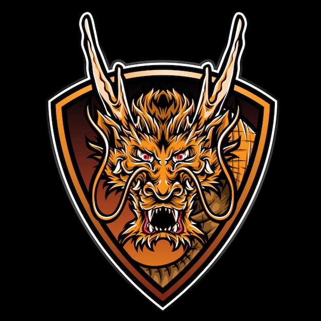 Fire dragon logo