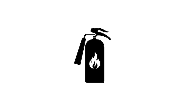 Fire extinguisher icon Firefighter tools for flame vector