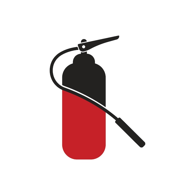 Fire extinguisher icon vector flat design