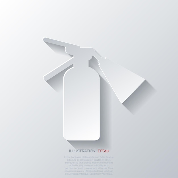 Fire extinguisher icon vector illustration