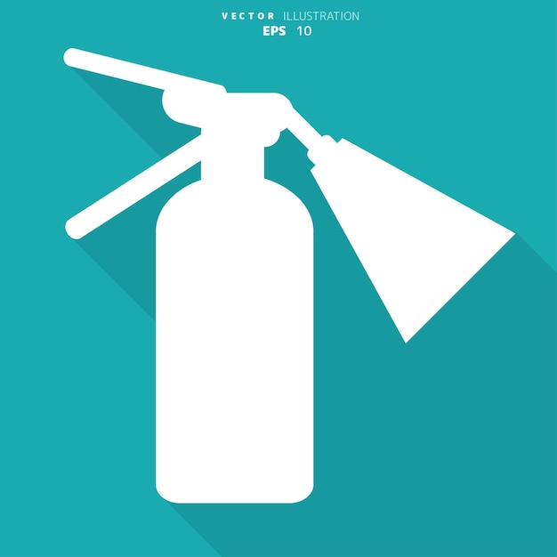 Vector fire extinguisher icon vector illustration